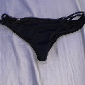 A black bathing suit bottom